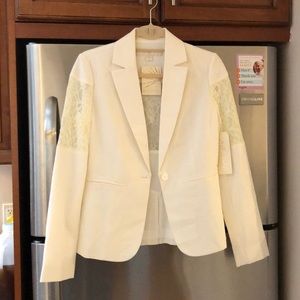 NWT Boston Proper, Lace Inset, Jacket/Blazer